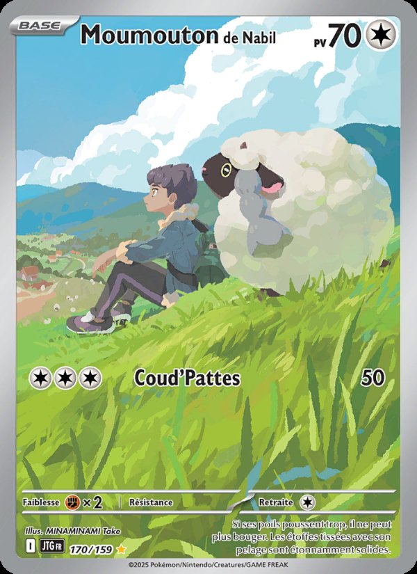 Carte pokemon moumouton de nabil jtg 170/159 holo