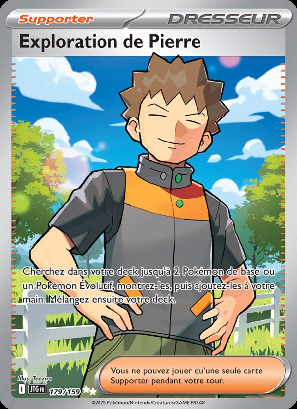Carte pokemon exploration de pierre jtg 179/159 holo