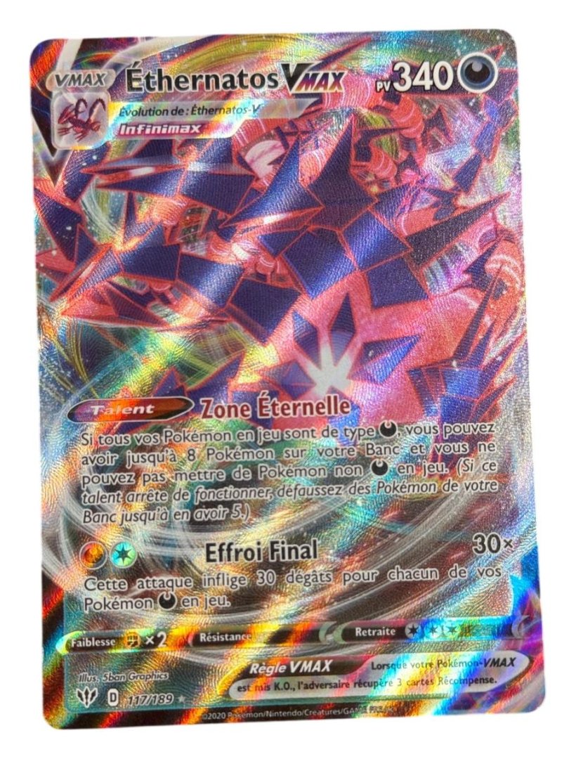 Carte pokemon ethernatos vmax daa 117/189
