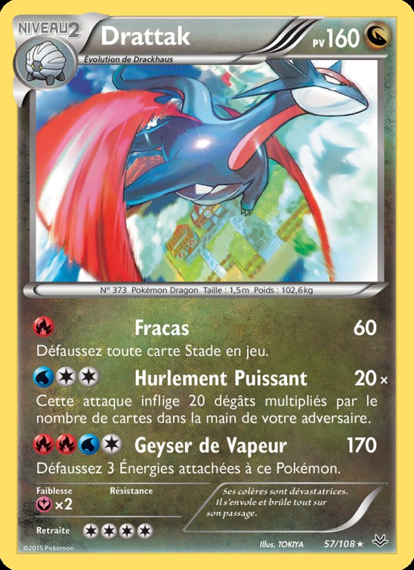 Carte pokemon drattak ros 57/108