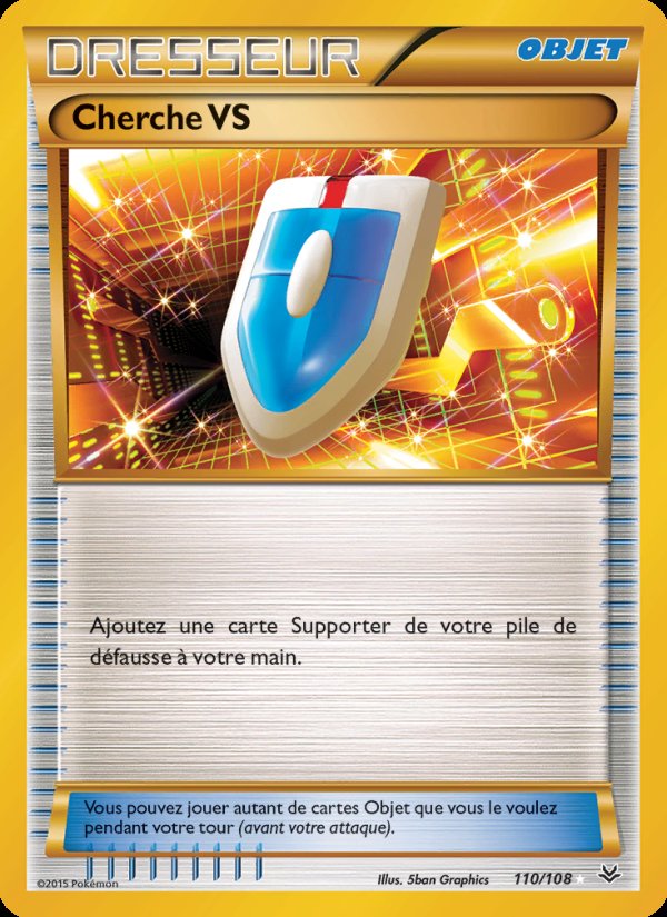 Carte pokemon cherche vs ros 110/108