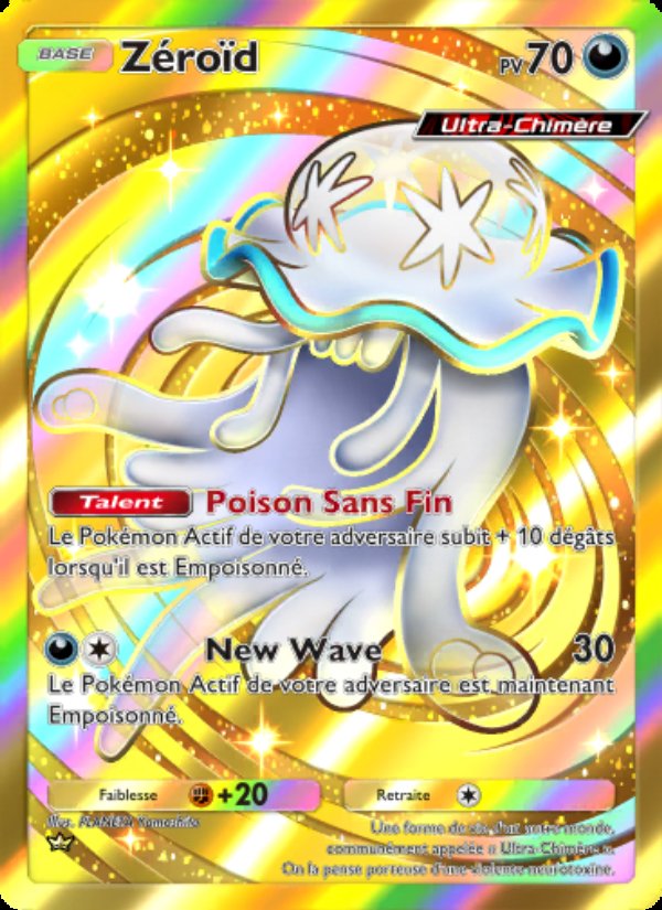 Carte pokemon zeroid 103/69 gold