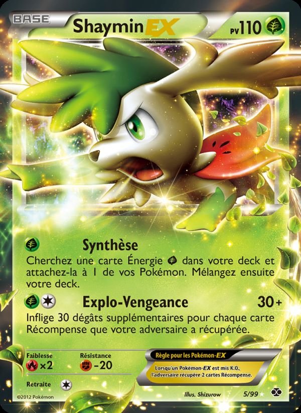 Carte pokemon shaymin-ex nxd 5/99