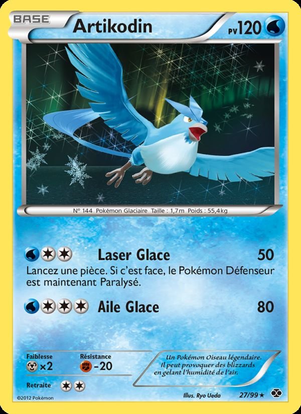 Carte pokemon artikodin nxd 27/99 holo