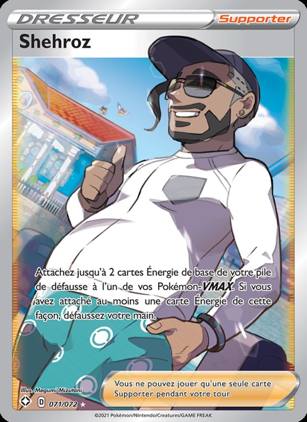 Carte pokemon shehroz shf 71/72 holo