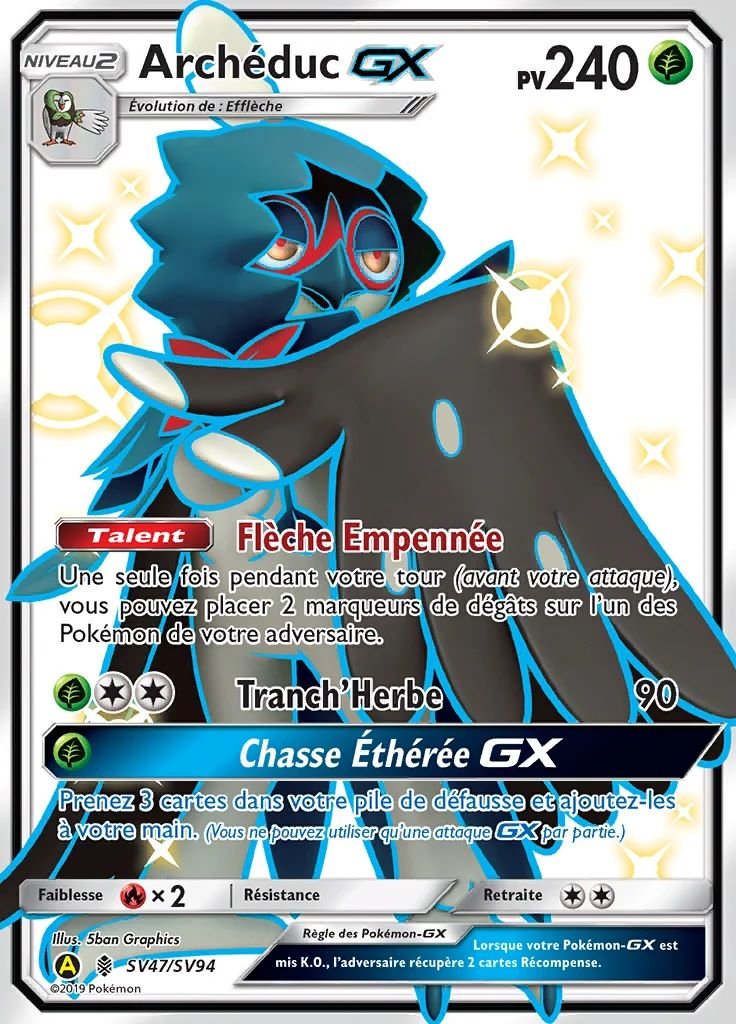 Carte pokemon archeduc-gx hif sv47/sv94