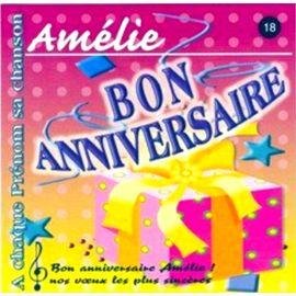 Cd joyeux bon anniversaire amelie 9 versions