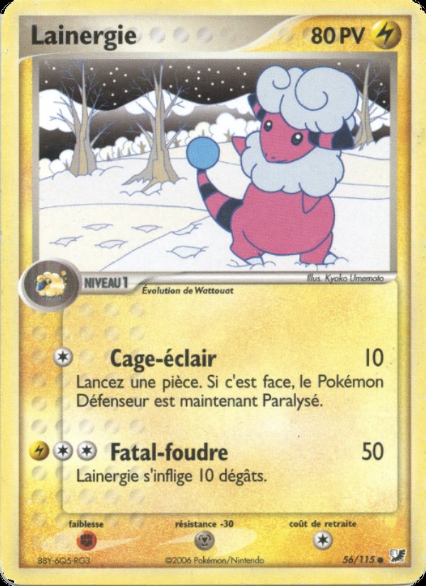 Carte pokemon lainergie uf 56/115 normale