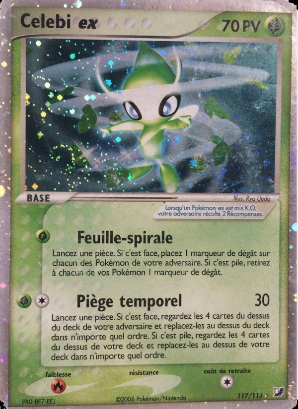 Carte pokemon celebi ex uf 117/115 holo reverse