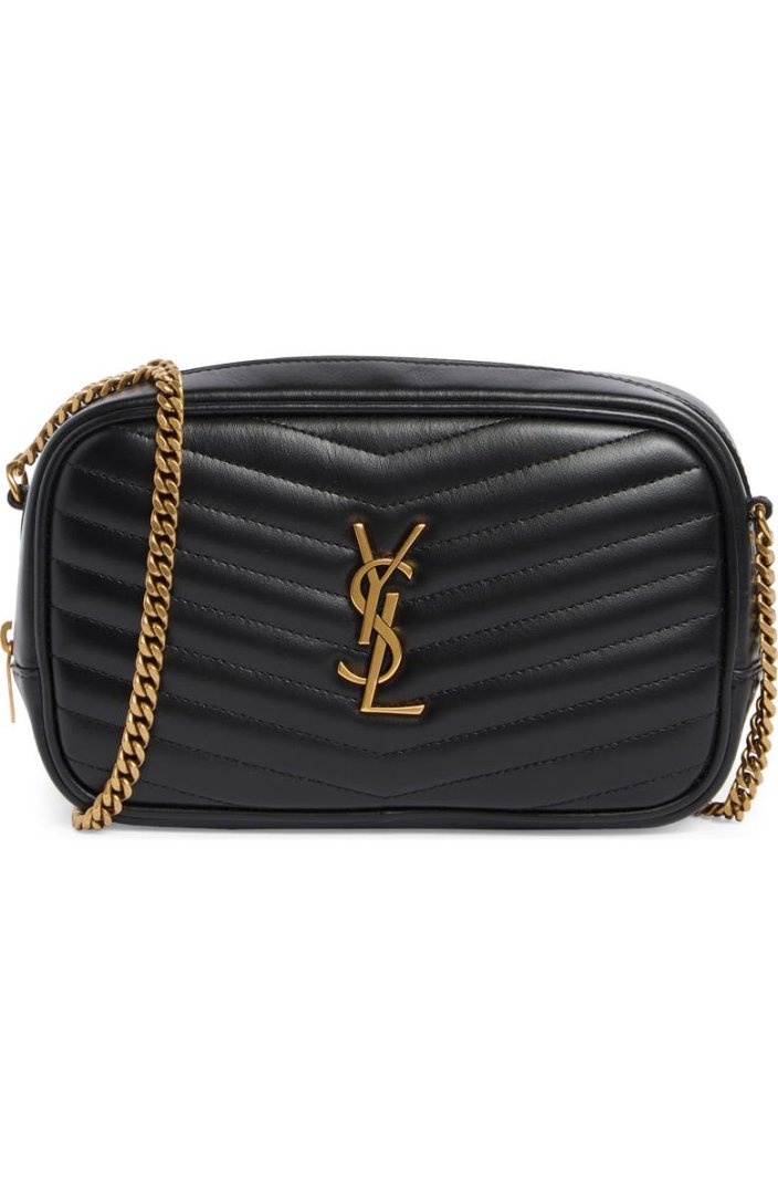 Sac mini lou cuir matelasse noir avec bandouliere