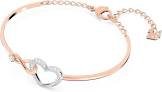 Bracelet jonc hyperbola infini et coeur