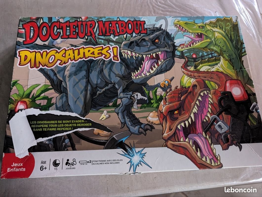 Jeu de societe docteur maboul dinosaures