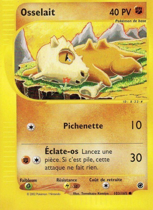 Carte pokemon osselait ex 103/165