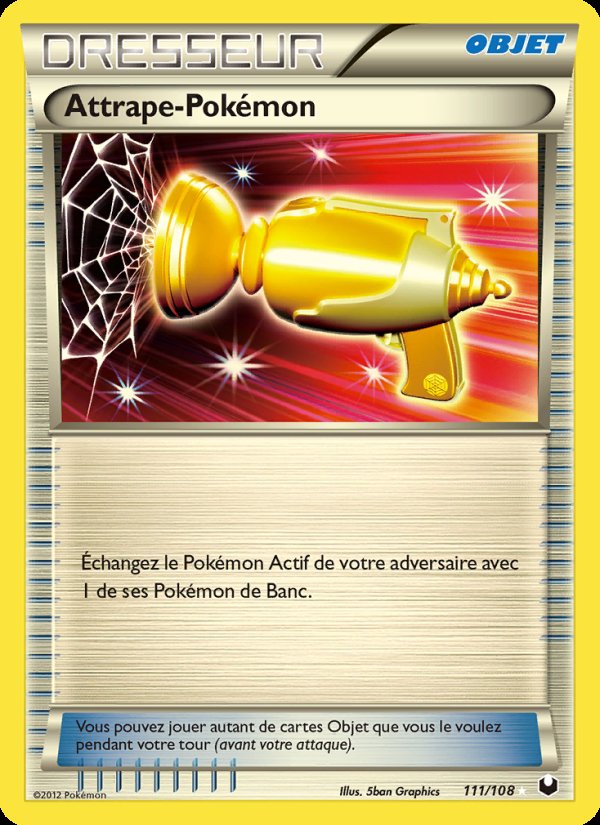 Carte pokemon attrape pokemon dex 111/108