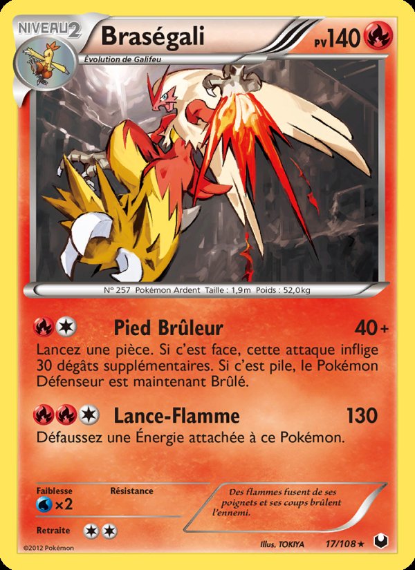 Carte pokemon brasegali dex 17/108