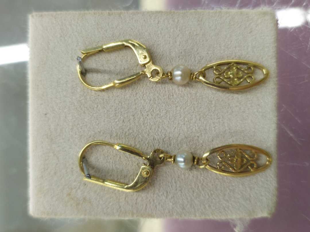 Bijou jaune boucles d'oreilles
