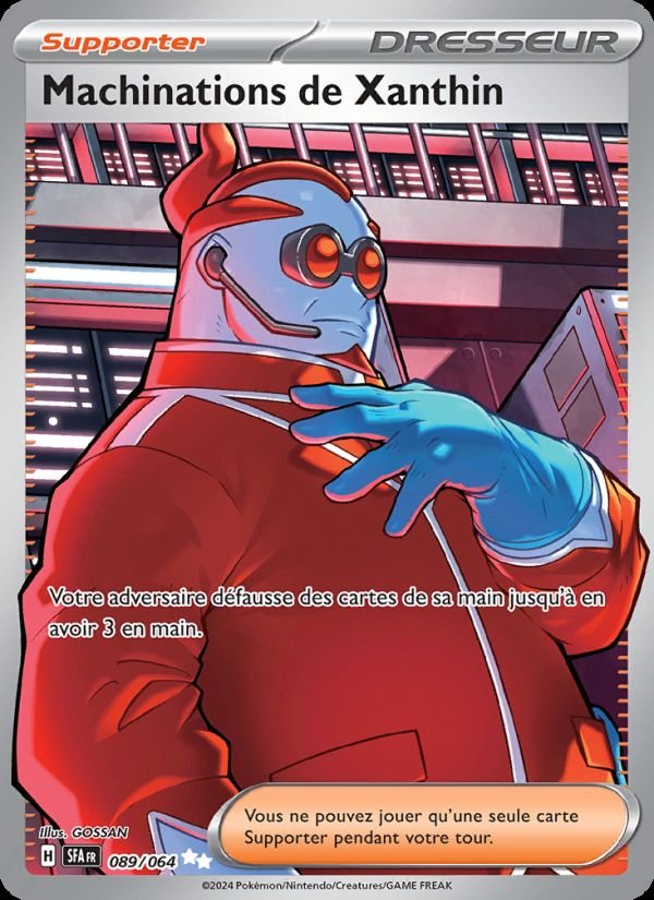 Carte pokemon machinations de xanthin sfa 089/64 reverse