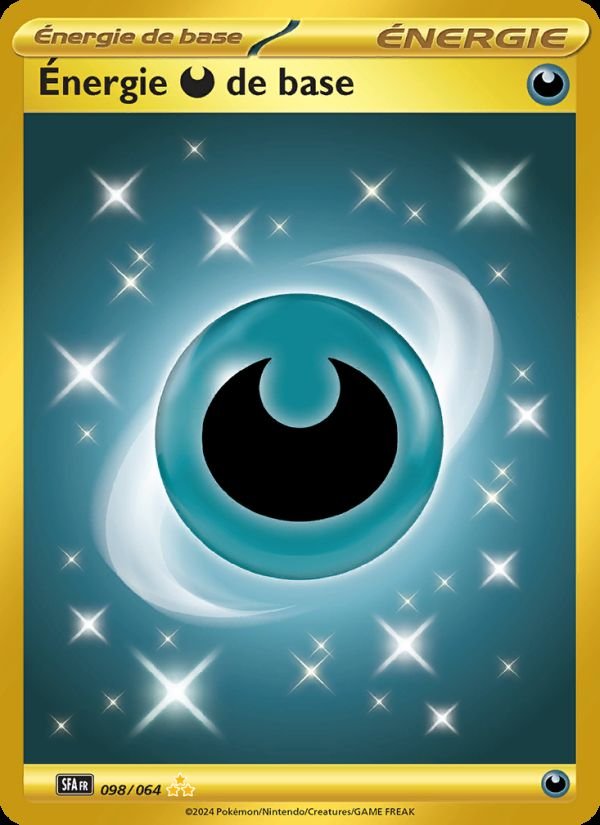 Carte pokemon energie darkness de base sfa 098/64 reverse