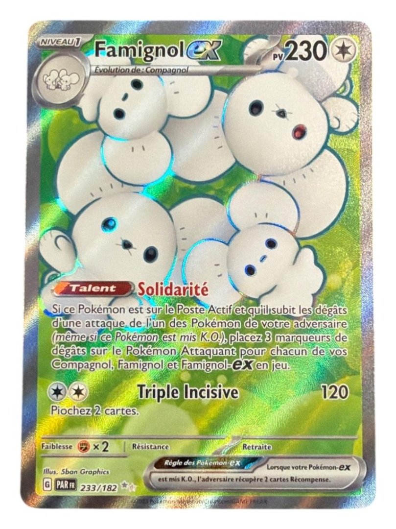 Carte pokemon famignol-ex par 233/182 normale
