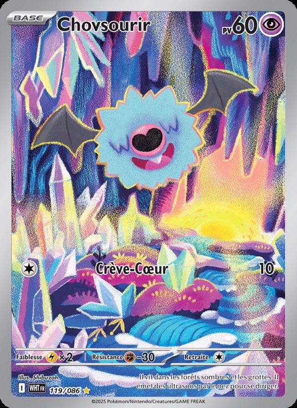Carte pokemon chovsourir wht 119/86 normale