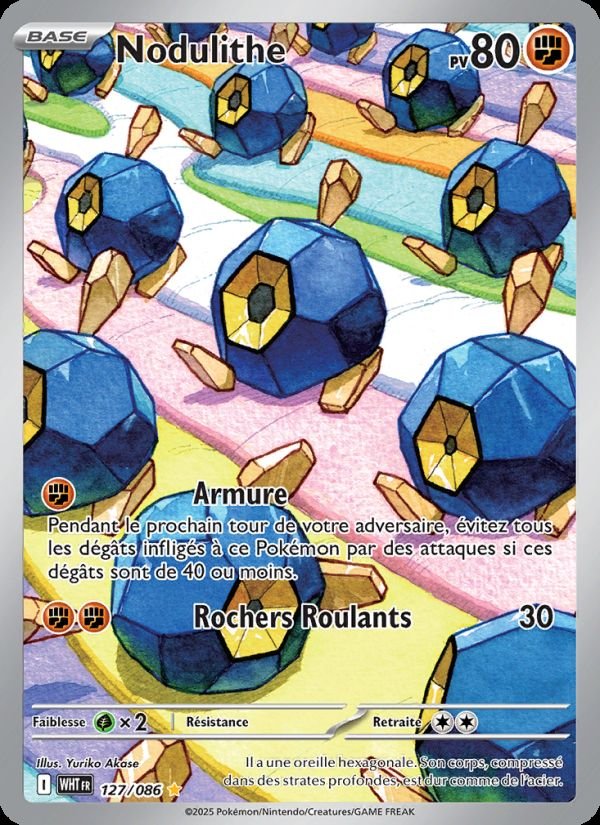 Carte pokemon nodulithe wht 127/86 normale