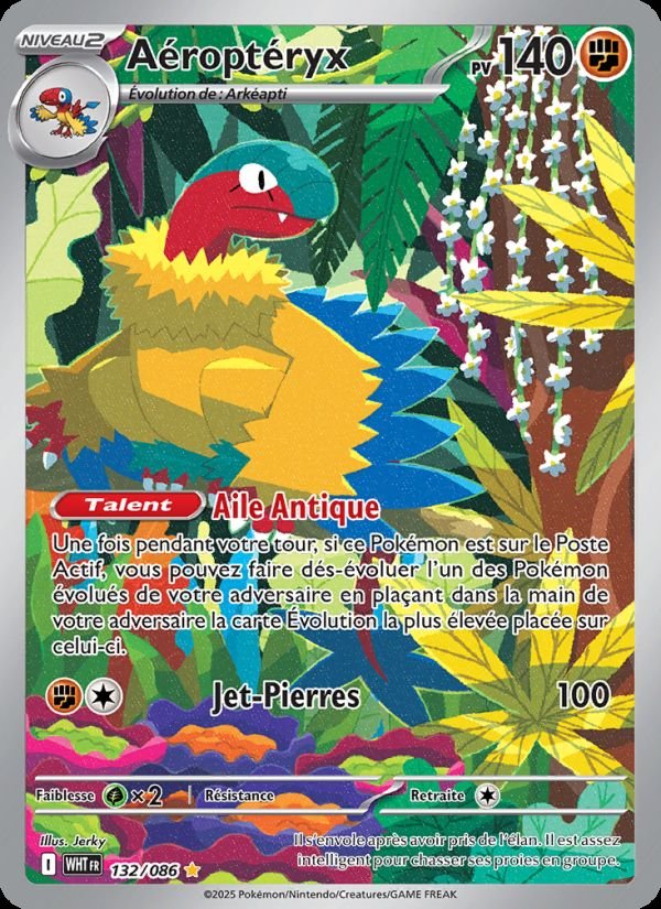 Carte pokemon aeropteryx wht 132/86 normale