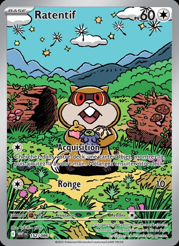Carte pokemon ratentif wht 152/86 normale