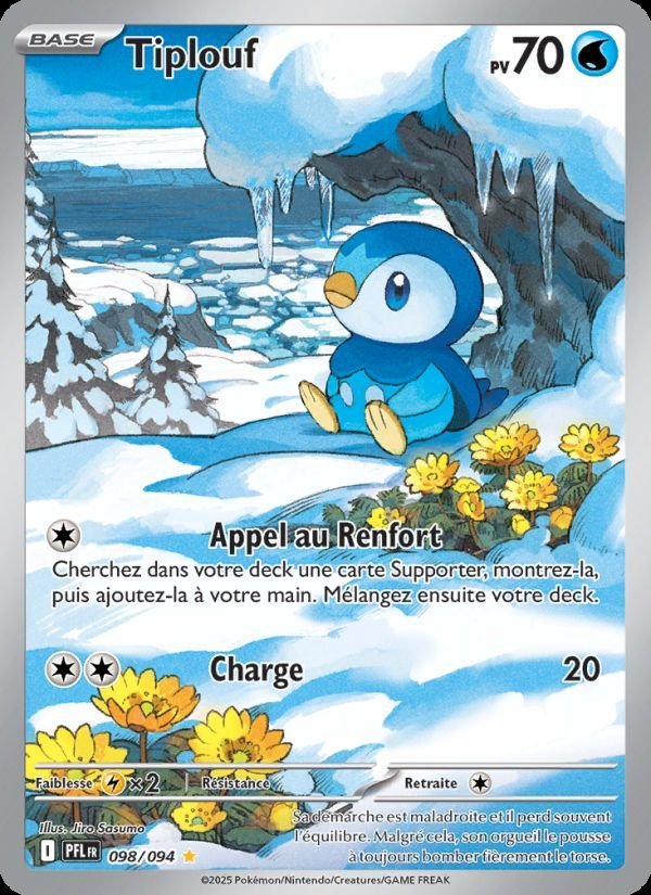 Carte pokemon tiplouf pfl 098/094 holo