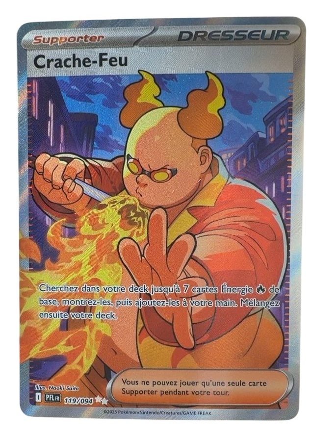 Carte pokemon crache-feu pfl 119/094 holo