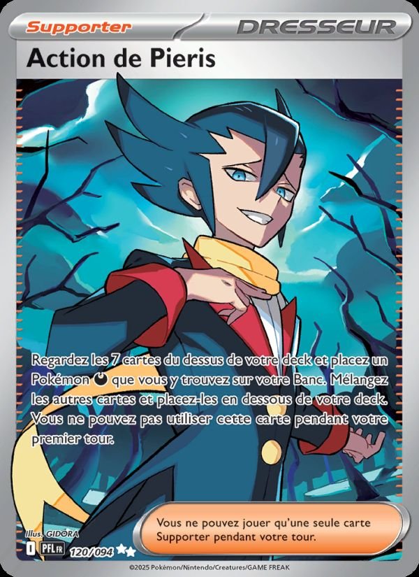 Carte pokemon action de pieris pfl 120/094 holo