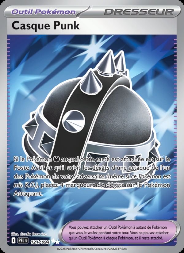 Carte pokemon casque punk pfl 121/094 holo