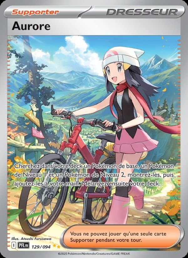 Carte pokemon aurore pfl 129/094 holo