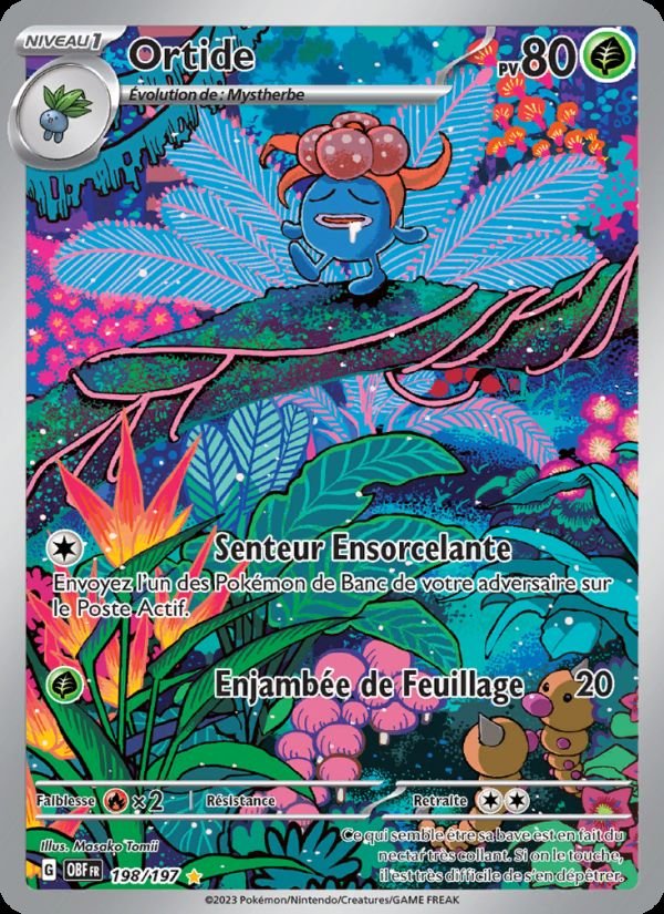 Carte pokemon ortide obf 198/197 normale
