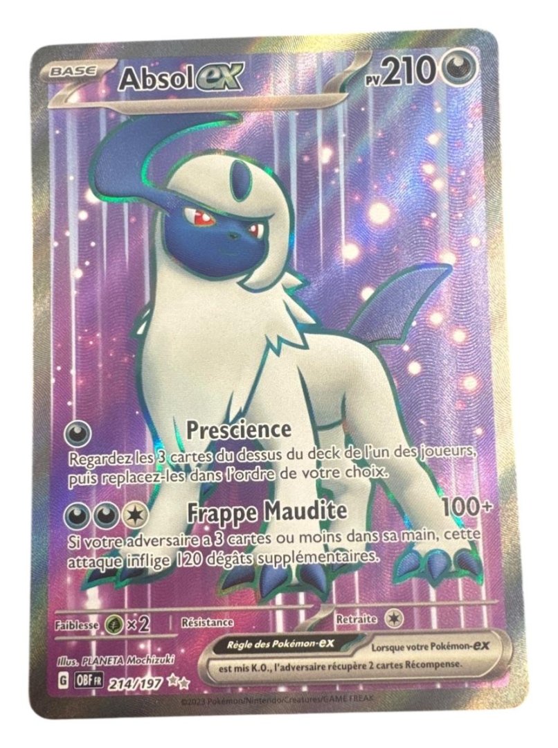 Carte pokemon absol-ex obf 214/197 normale