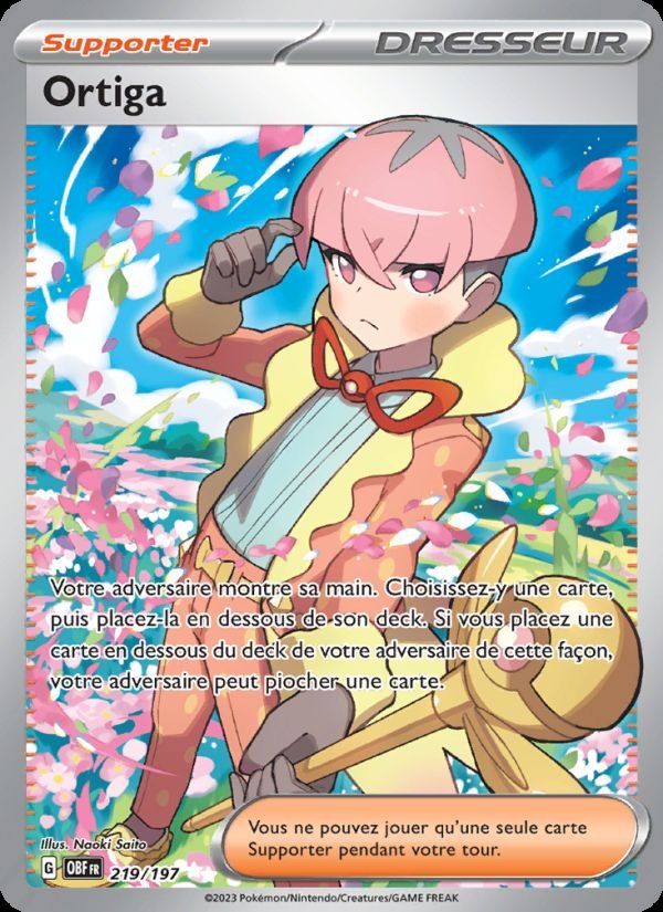 Carte pokemon ortiga obf 219/197 normale