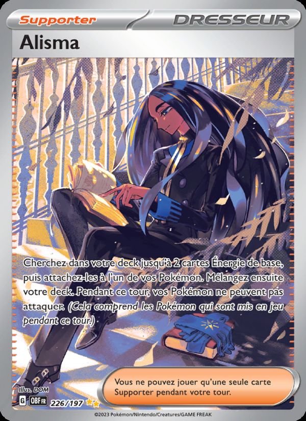 Carte pokemon alisma obf 226/197 normale