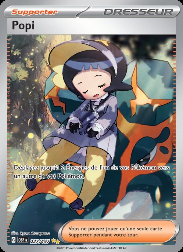Carte pokemon popi obf 227/197 normale