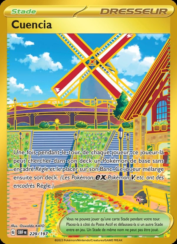 Carte pokemon cuencia obf 229/197 normale