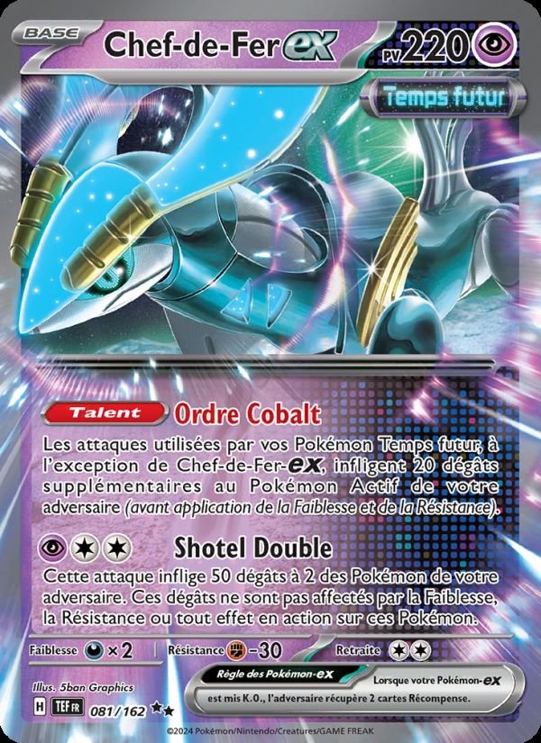 Carte pokemon chef-de-fer-ex tef 081/162 normale
