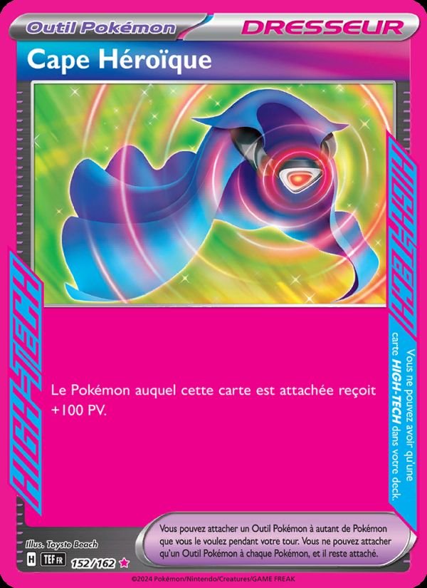 Carte pokemon cape heroique tef 152/162 normale