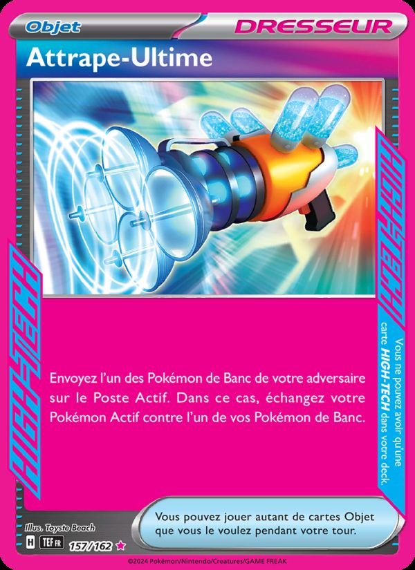 Carte pokemon attrape-ultime tef 157/162 normale