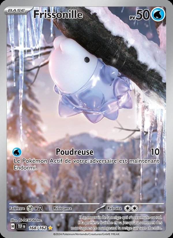 Carte pokemon frissonille tef 168/162 normale