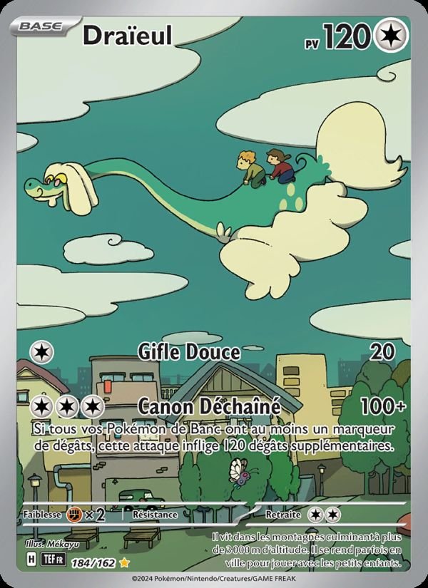 Carte pokemon draieul tef 184/162 normale