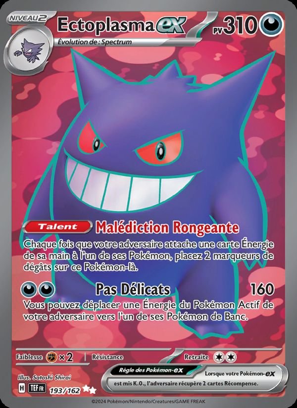Carte pokemon ectoplasma-ex tef 193/162 normale