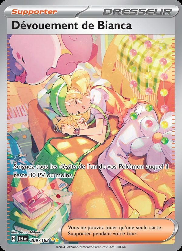 Carte pokemon devouement de bianca tef 209/162 normale