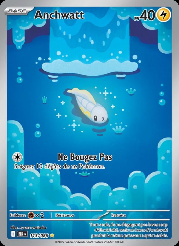 Carte pokemon anchwatt blk 113/86 normale