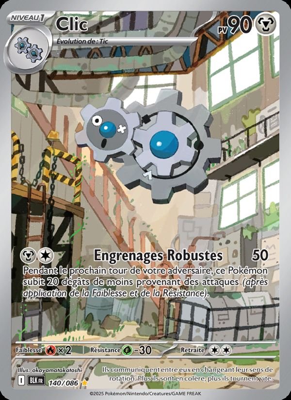 Carte pokemon clic blk 140/86 normale