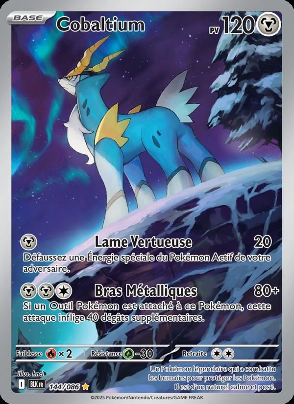 Carte pokemon cobaltium blk 144/86 normale