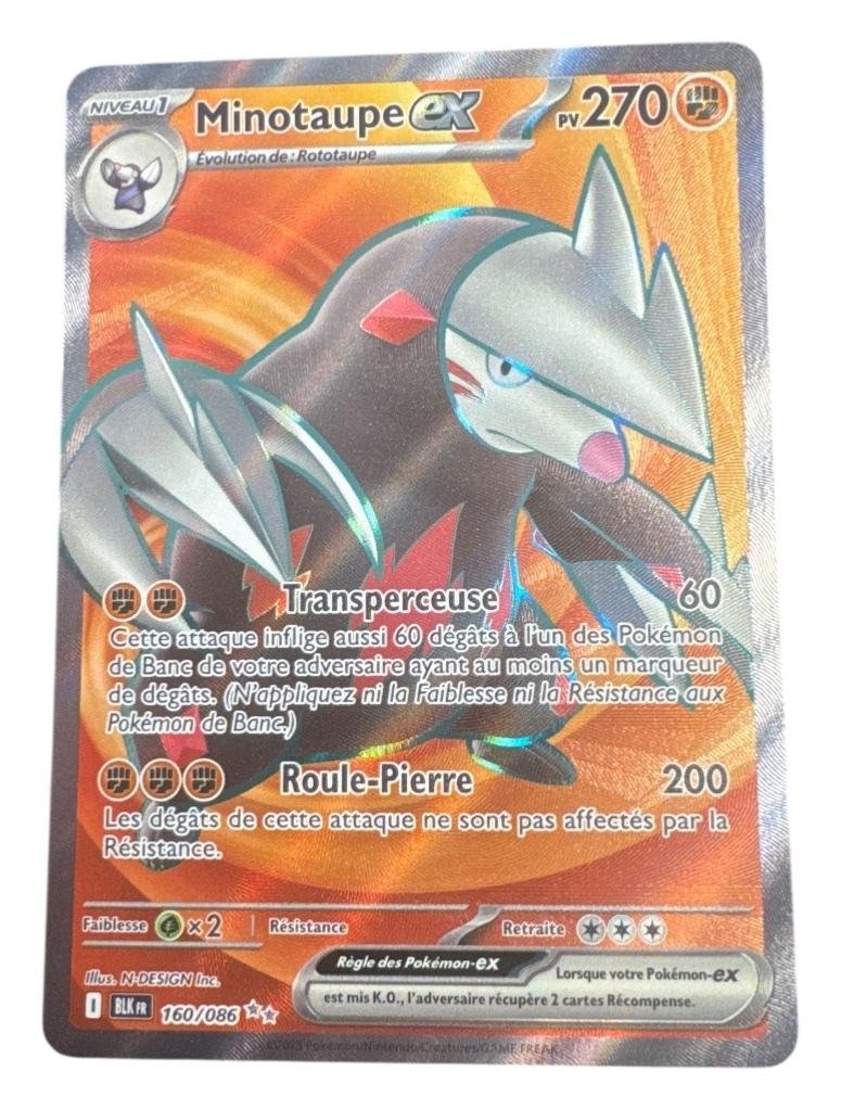Carte pokemon minotaupe-ex blk 160/86 normale