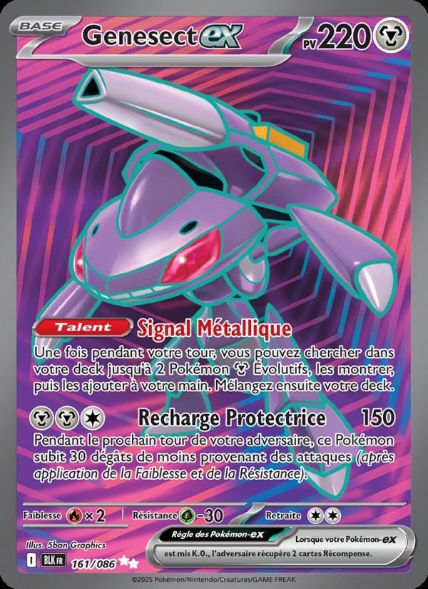 Carte pokemon genesect-ex blk 161/86 normale
